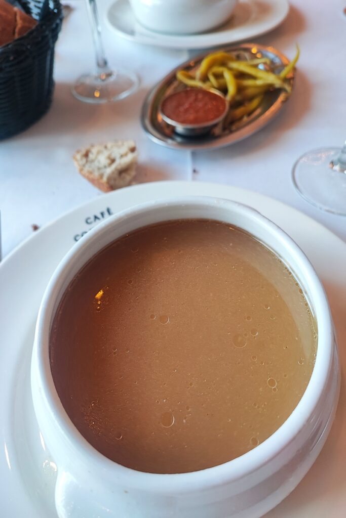 Cocido del Café Comercial, sopa