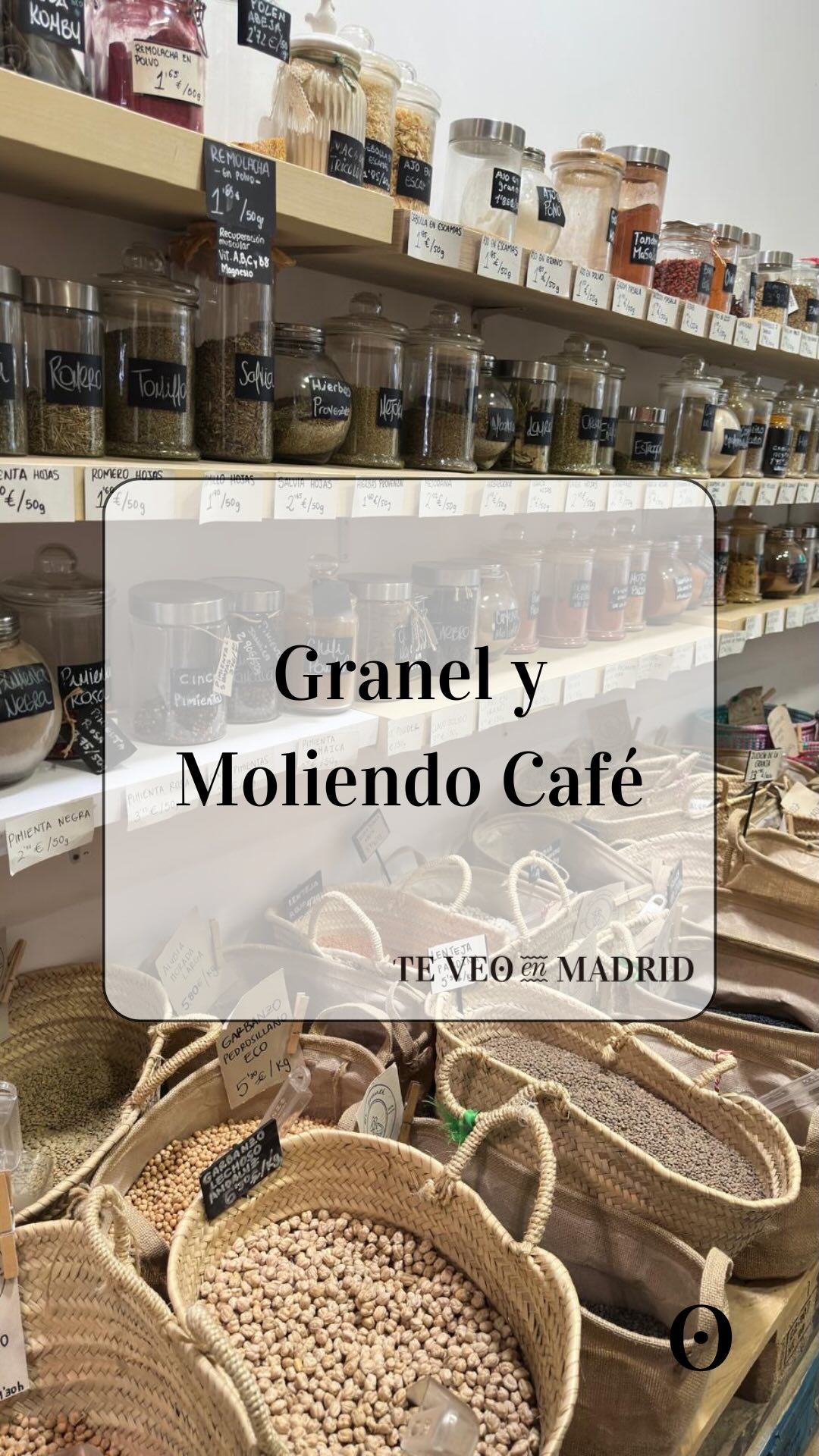 Gʀᴀɴᴇʟ ʏ Mᴏʟɪᴇɴᴅᴏ Cᴀғᴇ́ ☕️
C/ Corredera Baja de San Pablo, 33
Malasaña, Madrid
#teveoenmadrid #marienrecomienda #teveoenmadridrecomienda #granel #cafe #cafeteros #tiendagranel
