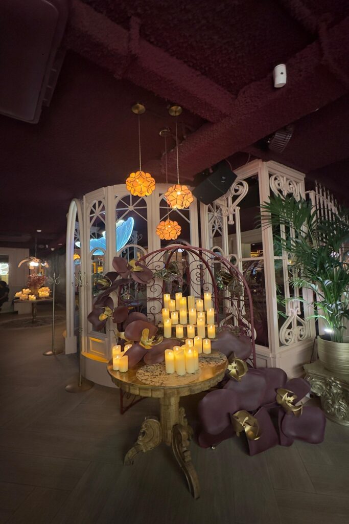 Restaurante Bloom, detalle cenador